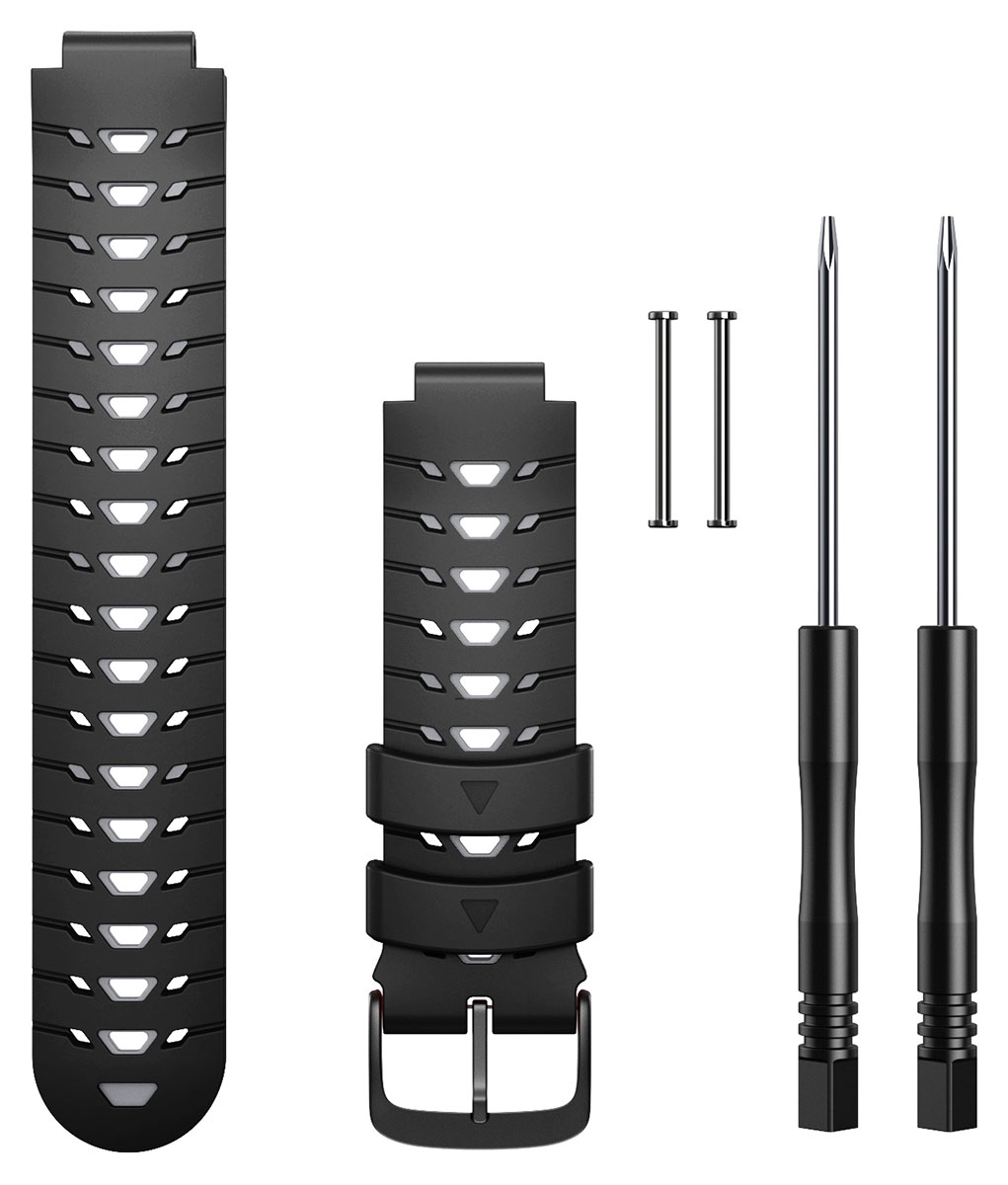 Tiera Garmin Forerunner 220/230/235 klockarmband svart-gratt