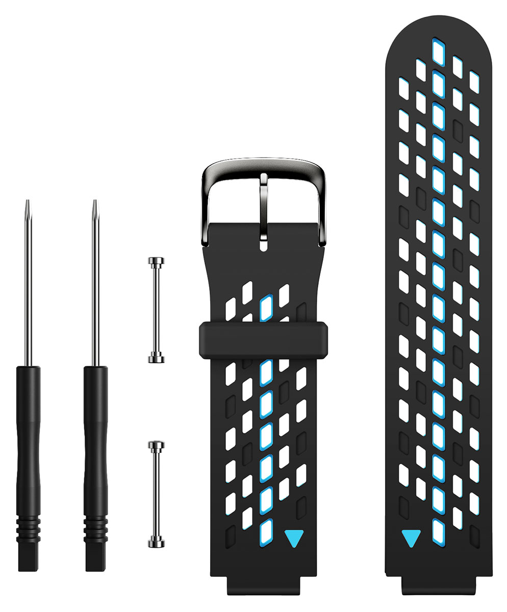 Tiera Garmin Approach S5 klockarmband blått-svart