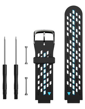 Tiera Garmin Approach S5 klockarmband blått-svart