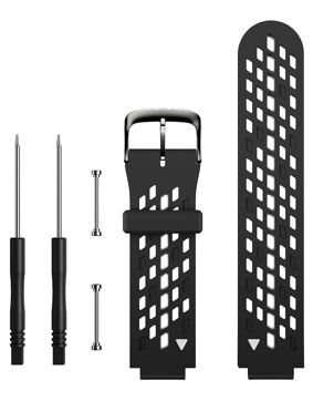 Tiera Garmin Approach S6 klockarmband svart-gratt
