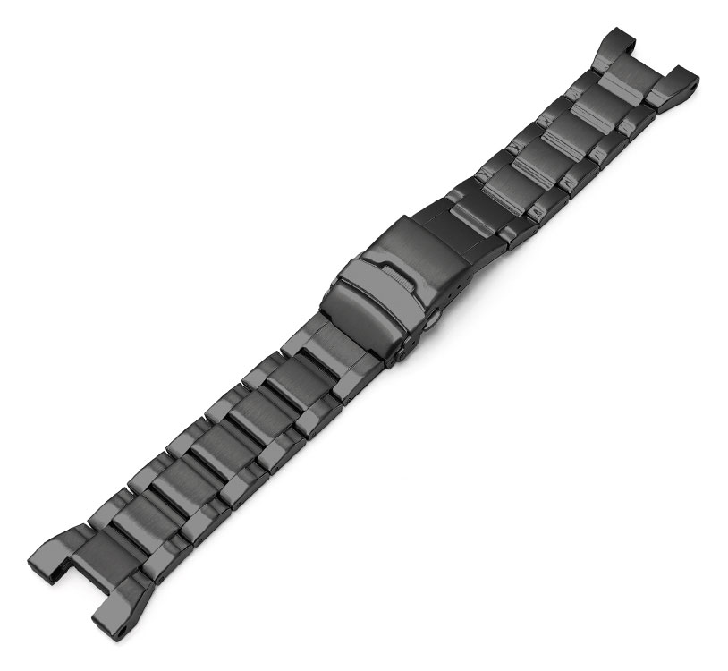 Tiera Casio stålklockarmband svart för GST-serie klockor