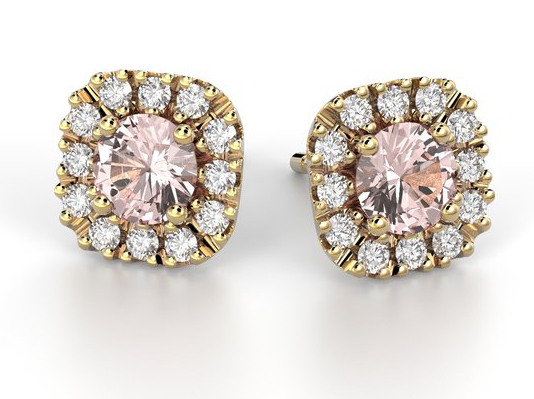 Festive Josefiina morganit diamantörhängen 631-084M-KK