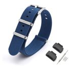 Tiera Casio GA-200 / GA-300 / GA-400 / GA-700 / GA-710 / GA-900 -serie nylonklockarmband blått