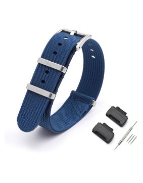 Tiera Casio GA-200 / GA-300 / GA-400 / GA-700 / GA-710 / GA-900 -serie nylonklockarmband blått