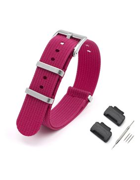 Tiera Casio DW-5600 / DW-6900 / DW-9052 -serie nylonklockarmband rött