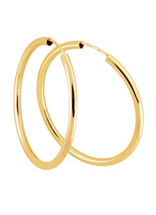 Lykka Casuals silverörhängen guldplaterad 3 x 50 mm