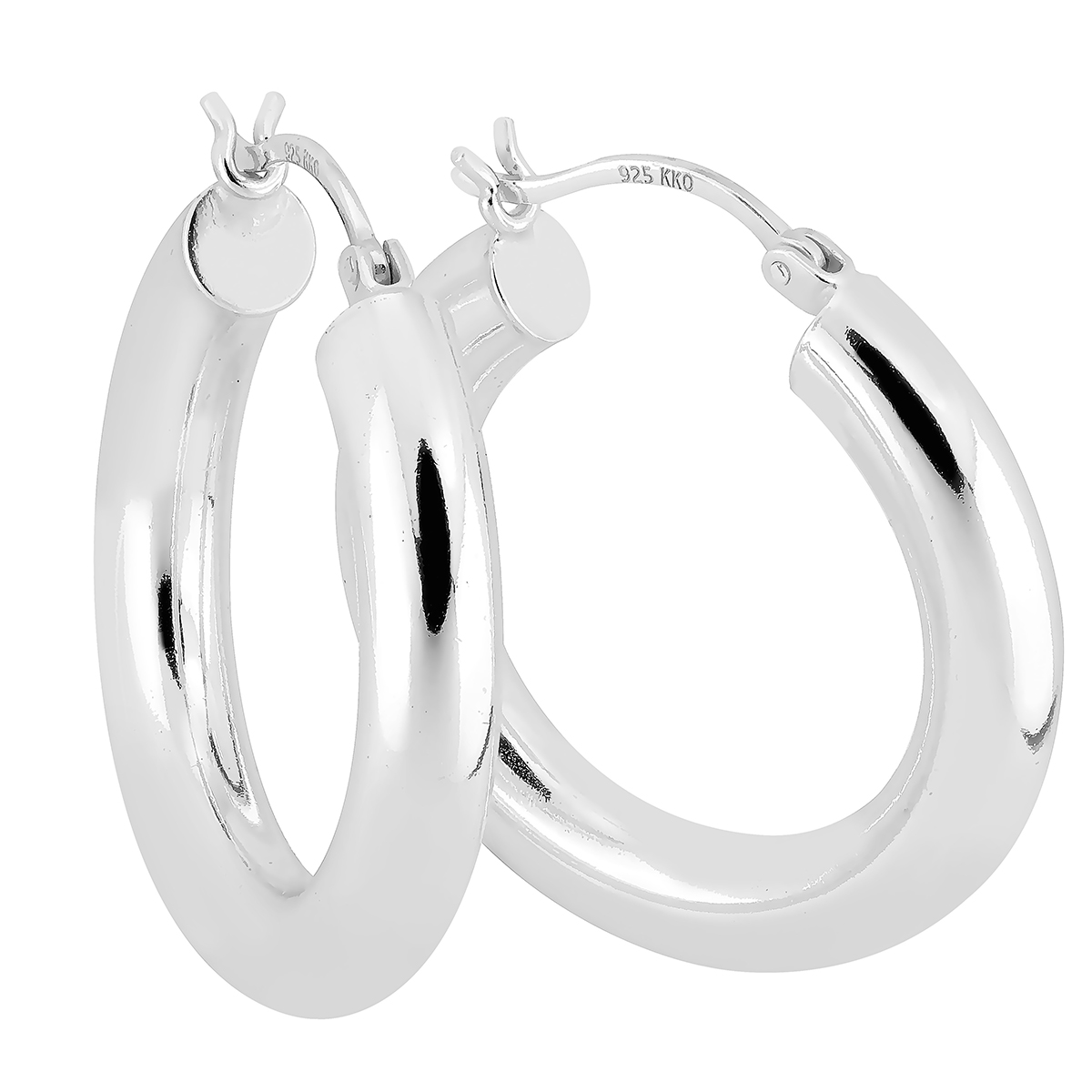 Lykka Casuals silverörhängen 5 x 30 mm 