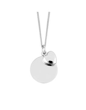 Lykken Casuals silverhalsband med gravyr