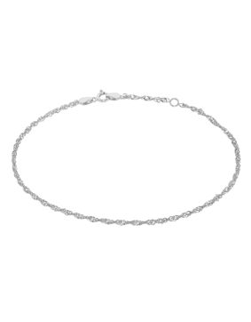 Lykka Casuals silver singapore ankelkedja