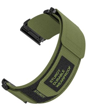 Tiera Garmin Epix grön nylonarmband 22 mm quick release