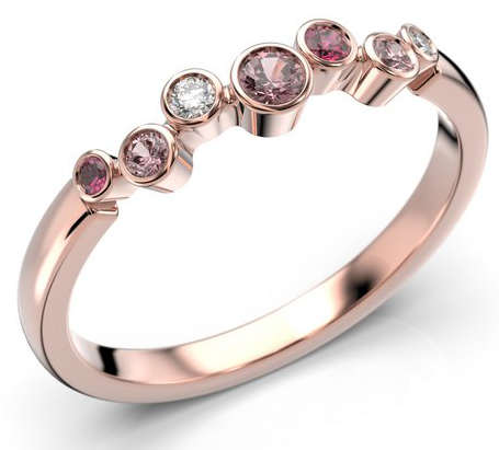 Festive Drop Pink diamant Carmoséring 644-015P-PK