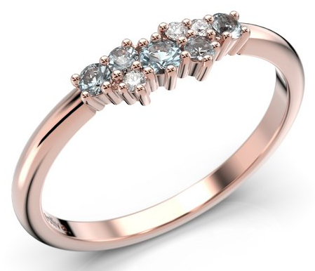 Festive Nadja Blue diamant carmosering 650-018B-PK