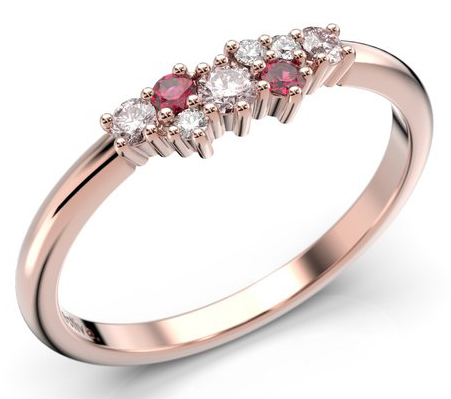 Festive Nadja Pink diamant carmosering 650-018P-PK