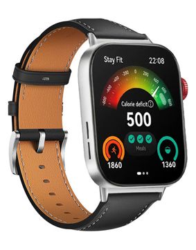 Tiera Huawei Watch Fit 3 svart läderamband