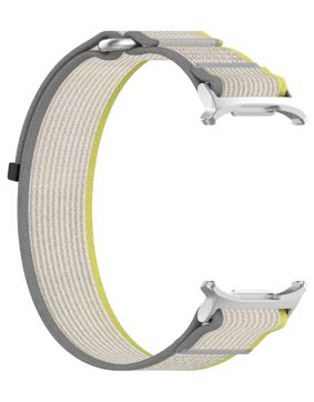 Tiera Samsung Galaxy Watch Ultra nailonarmband gul-grå