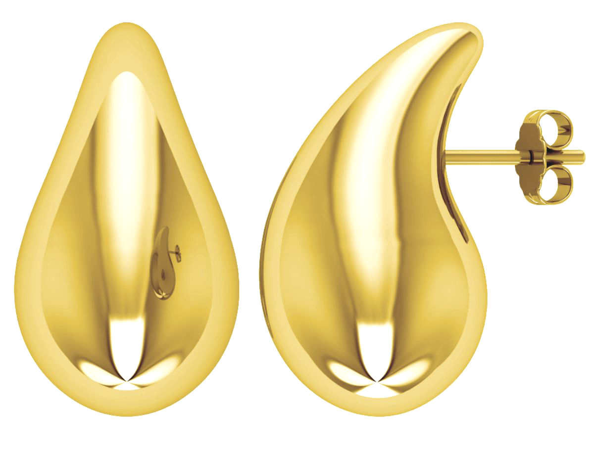 Lykka Casuals gulpläterade drop silverörhängen 