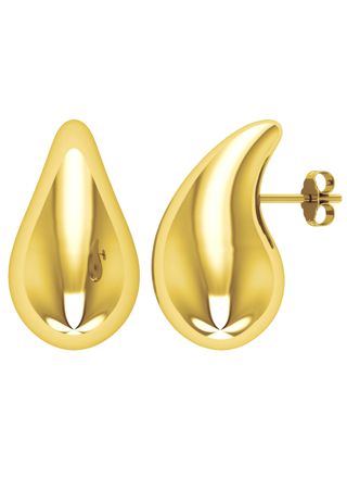 Lykka Casuals gulpläterade drop silverörhängen