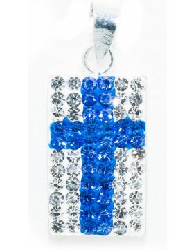 Silver Bar Finland flagga hängsmycke 10 x 16 mm 6709