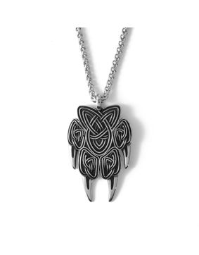 Lykken Viking björntass stålhalsband 60cm