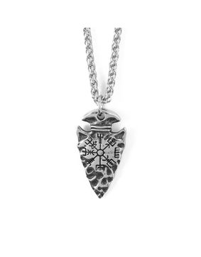 Lykka Viking Gungnir spjut stålhalsband 60cm