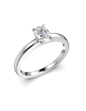 Festive diamantring oval Selena 0,50 ct vitguld 683-050-VK