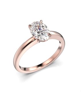 Festive diamantring Selena oval roseguld 683-100-PK