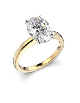 Festive Selena oval diamantring gultvitguld 2,00 ct 683-200-KV