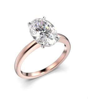 Festive Selena oval diamantring rosevitguld 2,00 ct 683-200-PV
