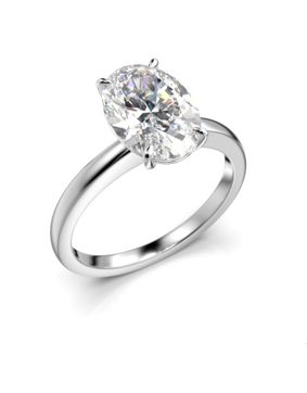 Festive Selena oval diamantring vitguld 2,00 ct 683-200-VK