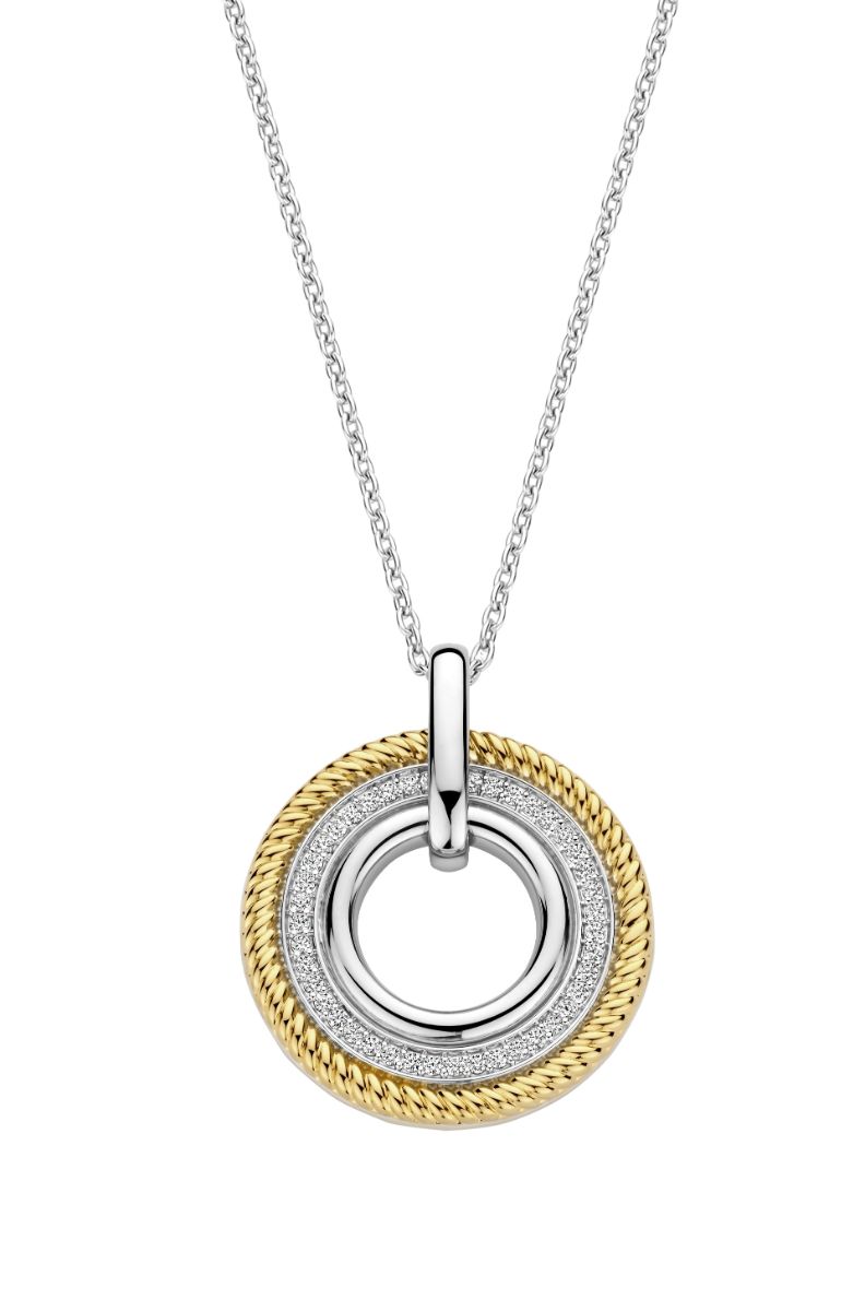 TI SENTO tvåfärgad runt berlock 6833ZY