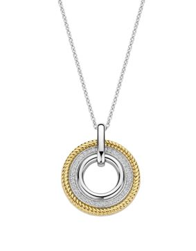 TI SENTO tvåfärgad runt berlock 6833ZY