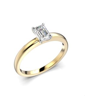 Festive diamantring Serena Emerald gultvitguld 684-050-KV