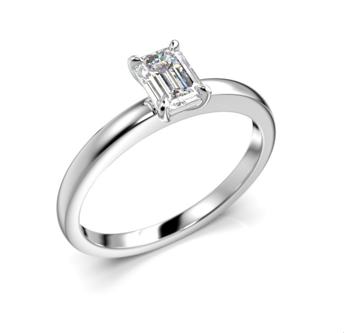 Festive diamantring Serena Emerald vitguld 0,50 ct 684-050-VK