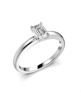 Festive diamantring Serena Emerald vitguld 0,50 ct 684-050-VK