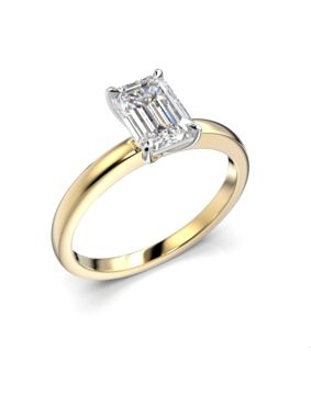 Festive Serena Emerald diamantring gultvitguld 1,00 ct 684-100-KV