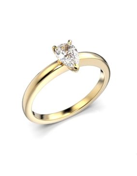 Festive Venus päronslipad diamantring gult guld 0,30 ct 685-030-KK