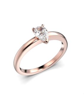 Festive Venus päronslipad diamantring roseguld 0,30 ct 685-030-PK