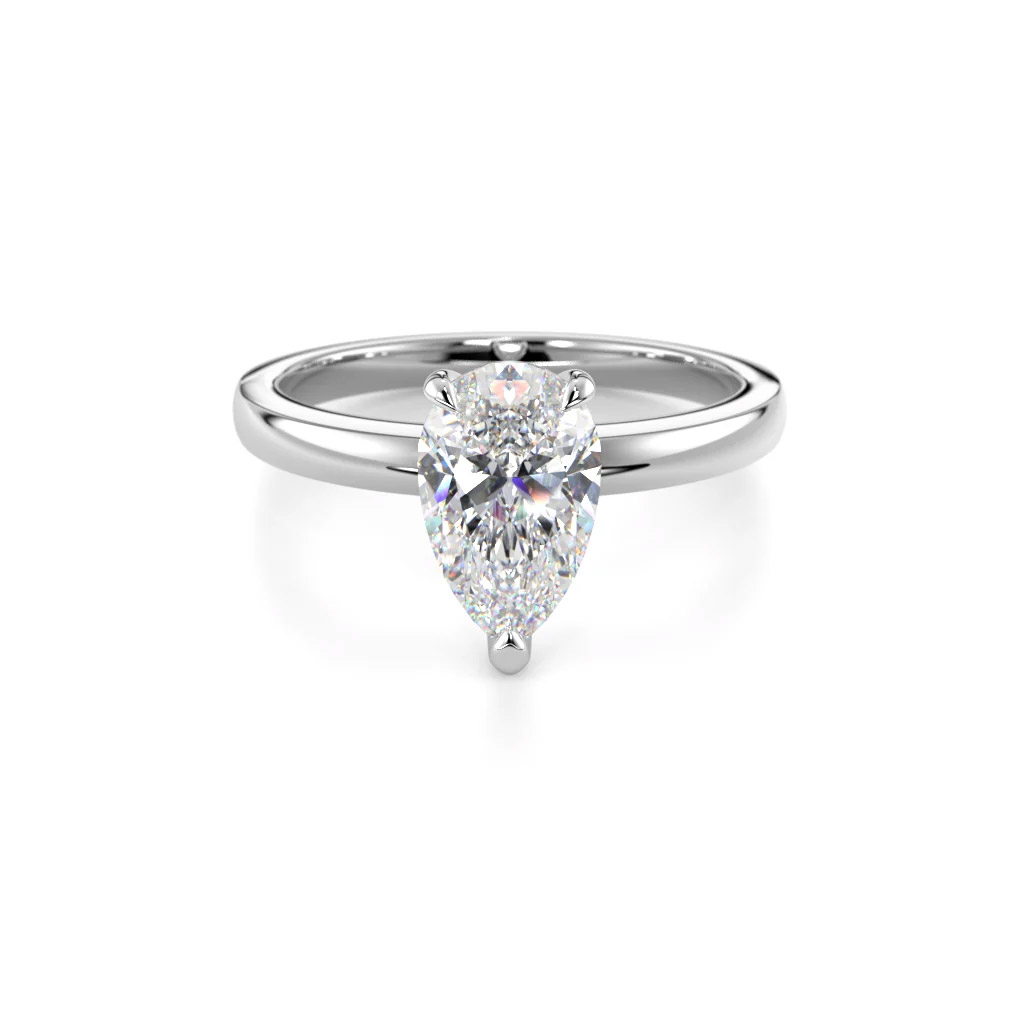 Festive diamantring Venus päronslipad 1,00 ct vitguld 685-100-VK