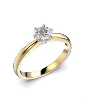 Festive diamantring Classic 23 gultvitguld 0,50 ct 686-050-KV