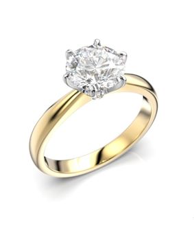 Festive Classic 23 diamantring enstens guldvitguld 1,50 ct 686-150-KV