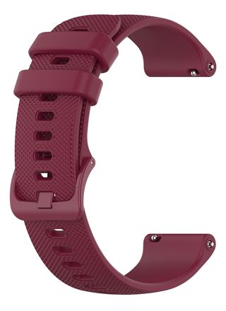 Tiera vinrött silikonarmband