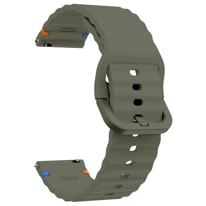 Tiera grönt silikonarmband med sömmar main product photo
