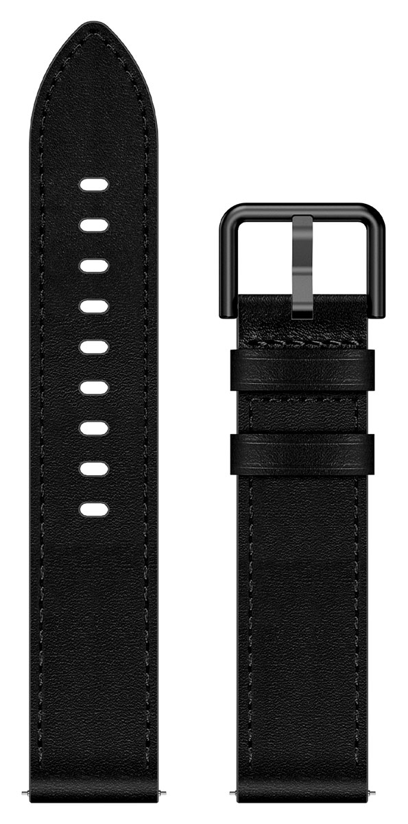 Tiera svart läderarmband