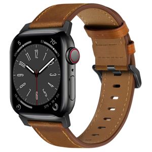 Tiera Apple Watch mörkbrunt läderarmband main product photo