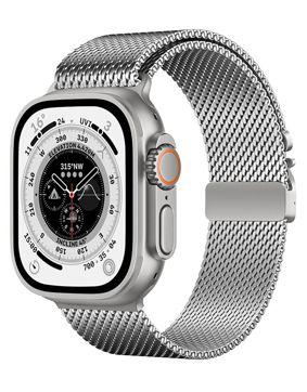 Tiera Apple Watch Mesh Armband silver