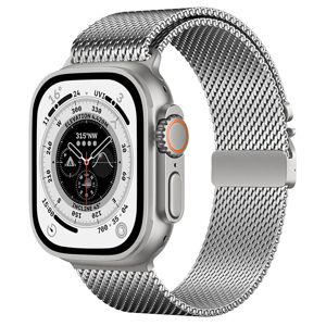 Tiera Apple Watch Mesh Armband silver main product photo