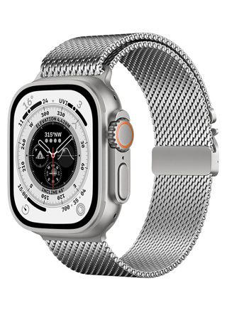 Tiera Apple Watch Mesh Armband silver