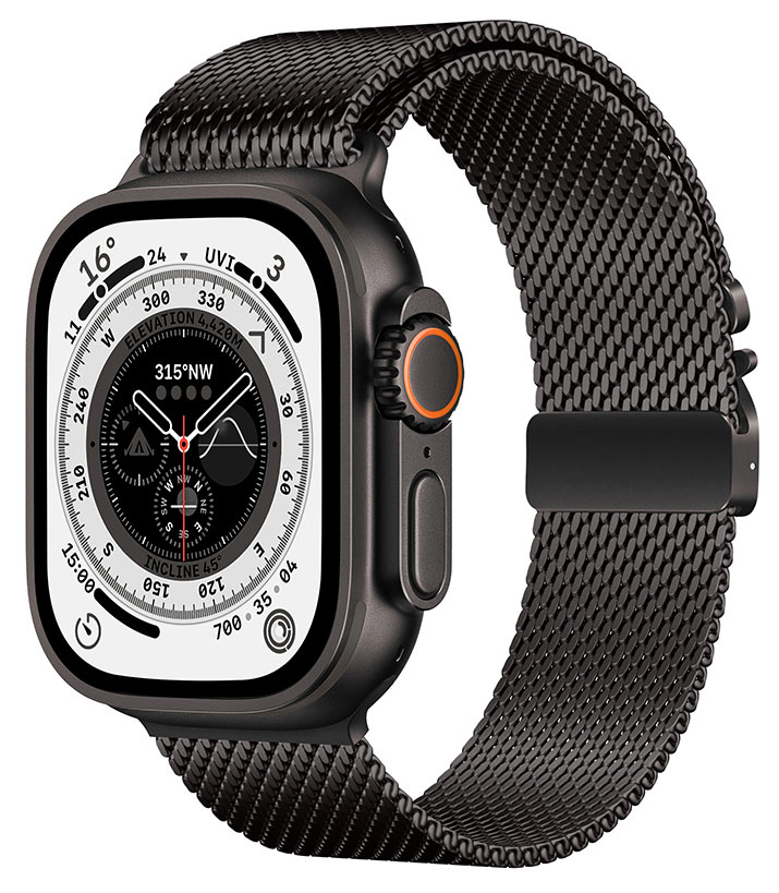Tiera Apple Watch Mesh Armband svart