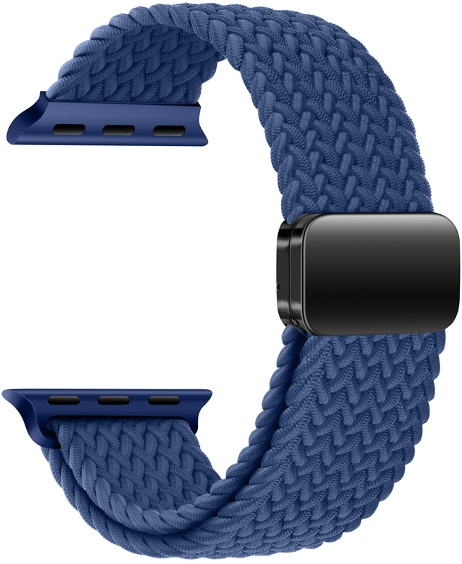 Tiera Apple Watch Armband i flätad textil Havsblå