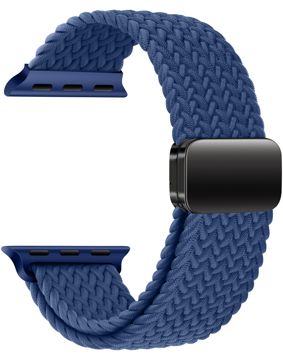 Tiera Apple Watch Armband i flätad textil Havsblå